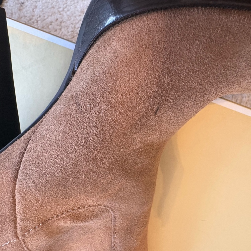 Michael Kors Tan Suede Knee High Boots - Picture 5 of 7